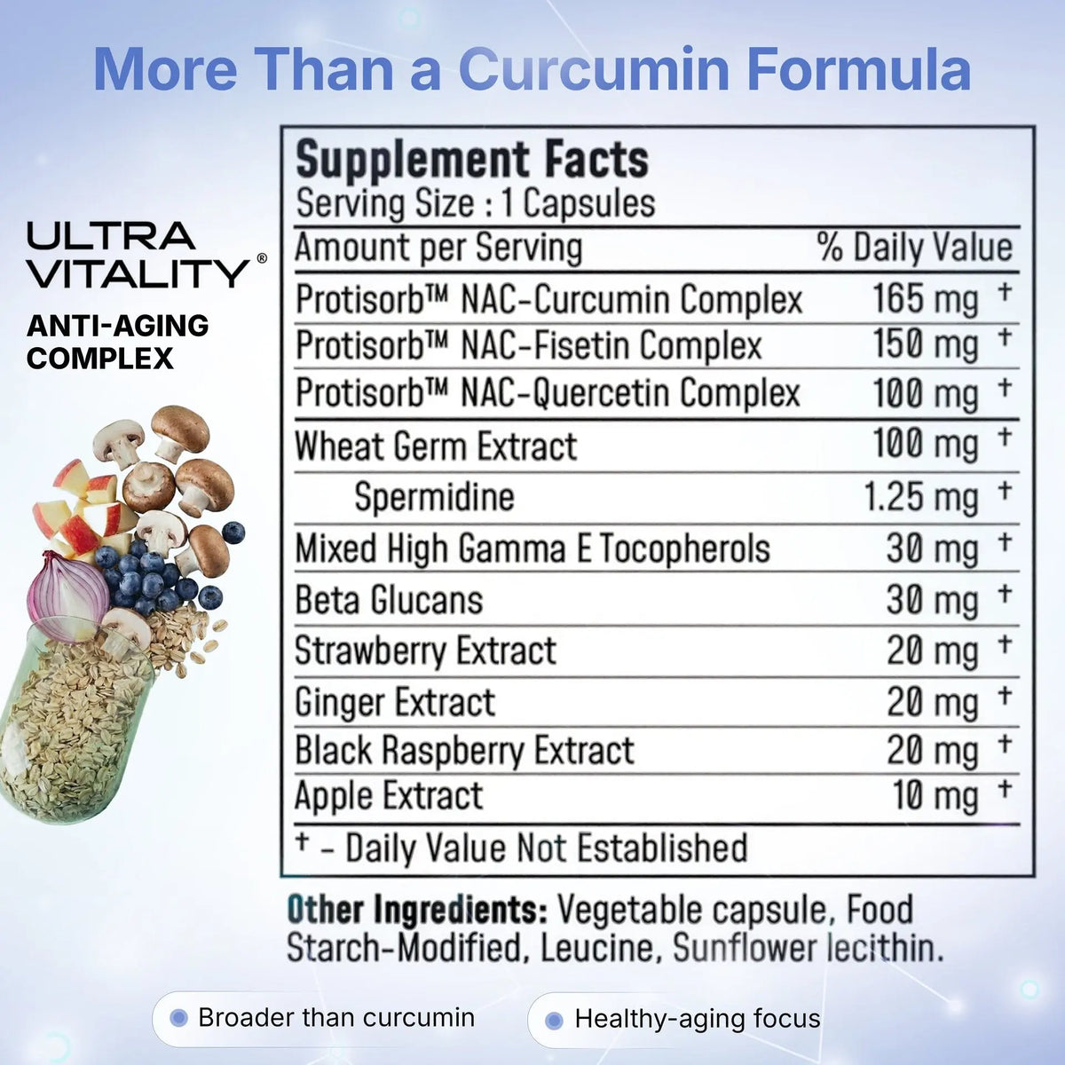 UltraVitality™ Cell Clearing (Curcumin + Fisetin + Quercetin + Strawberry + Beta-Glucans) Ultra Botanica