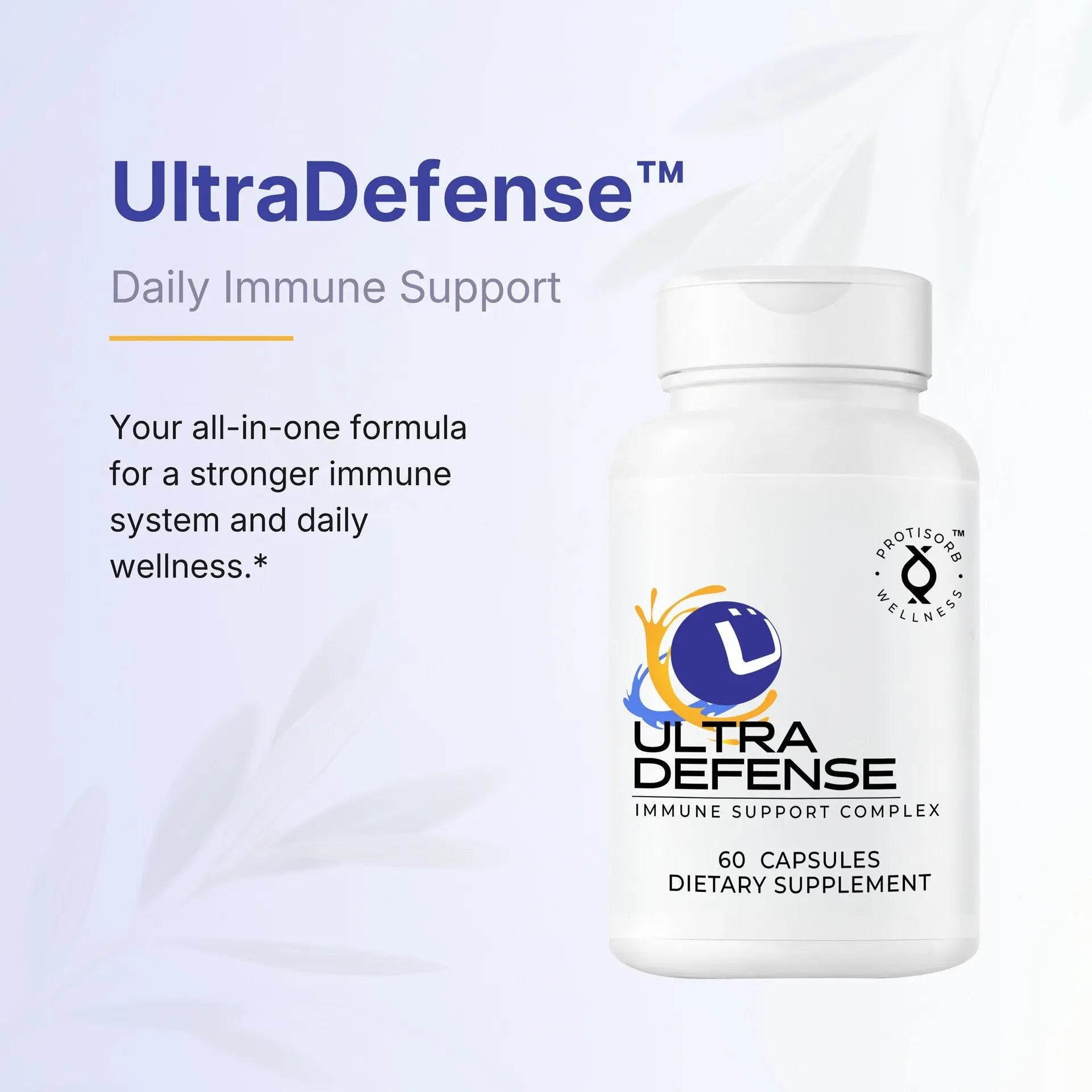 UltraDefense™ Immune Support (Curcumin + NAC + Olive Leaf Extract + Vitamin D3 + Zinc + Quercetin) Ultra Botanica