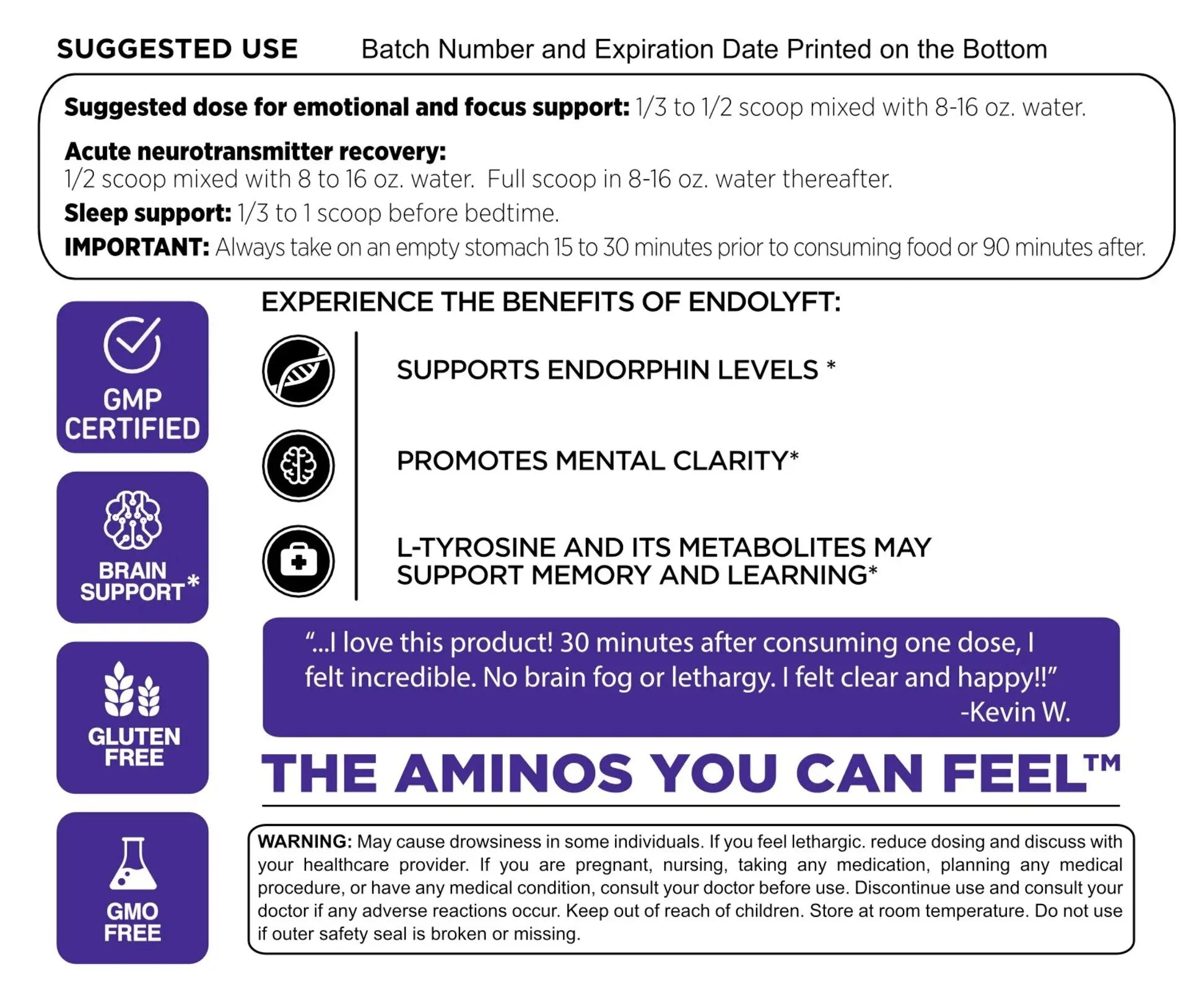 EndoLyft™ Brain Support Drink Mix Ultra Botanica