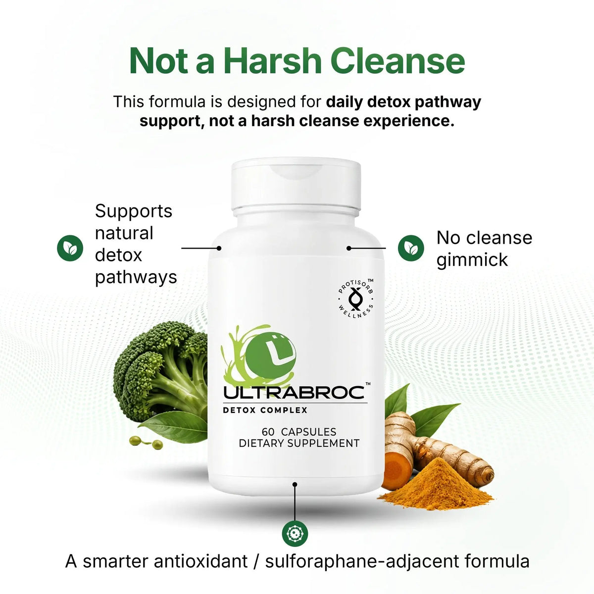 UltraBroc™ Detox Support (TrueBroc™ Broccoli Seed Extract + Curcumin) Ultra Botanica
