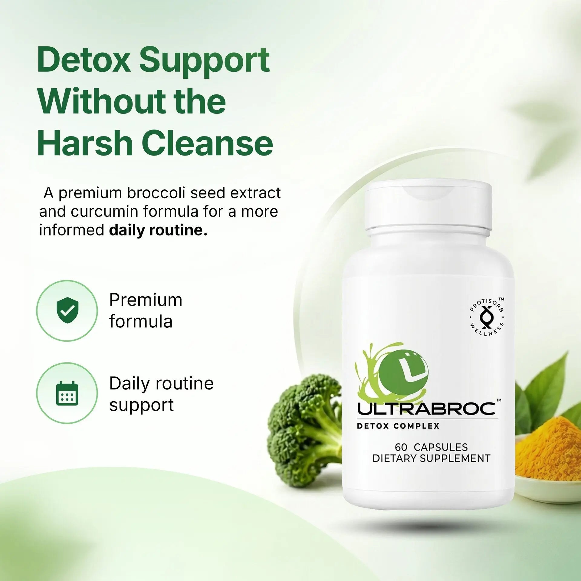 UltraBroc™ Detox Support (TrueBroc™ Broccoli Seed Extract + Curcumin) Ultra Botanica