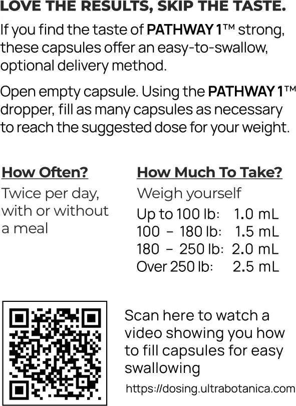 Bottle of Capsules for Pathway 1 Ultra Botanica
