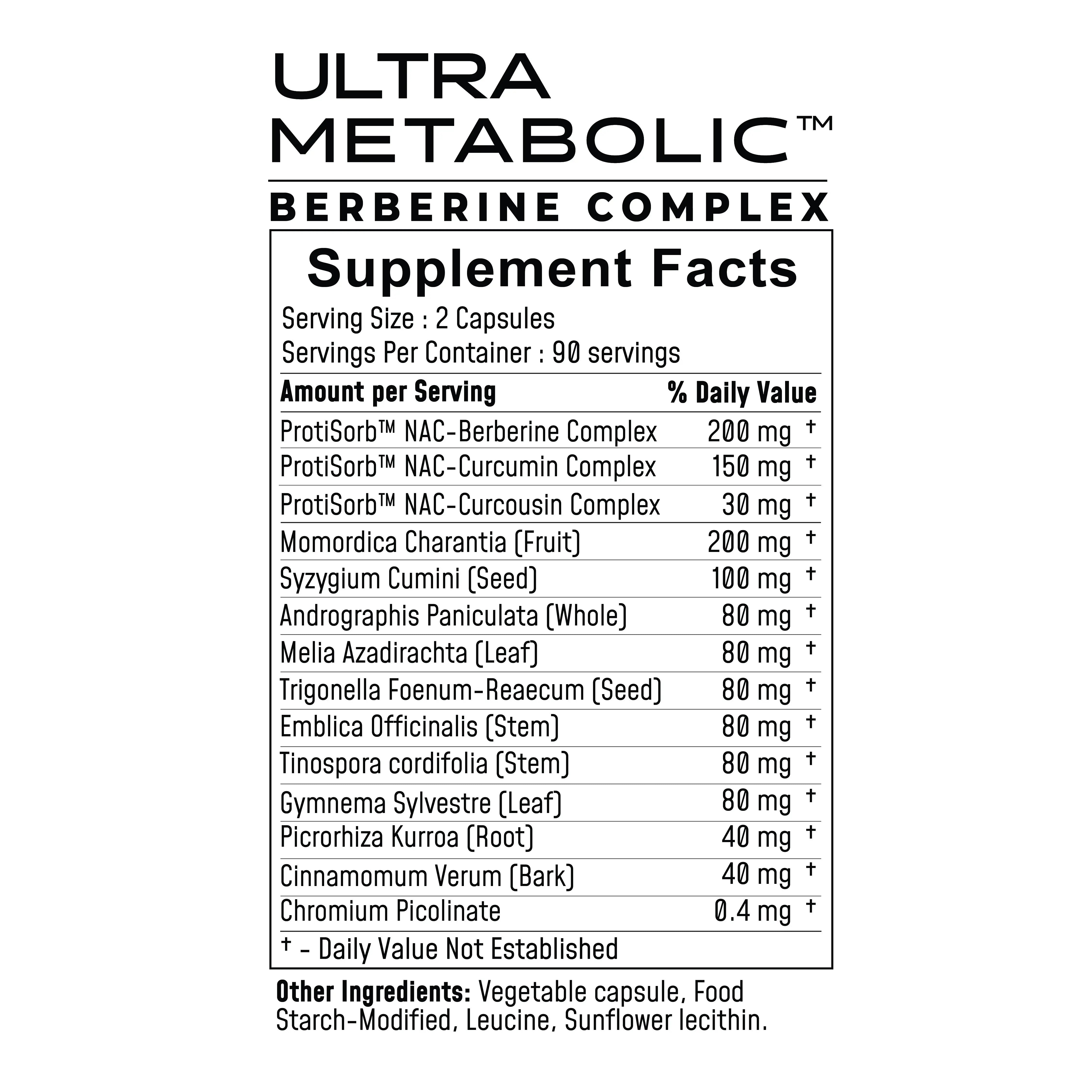 UltraMetabolic™ Blood Sugar Support (Curcumin + Berberine) Ultra Botanica