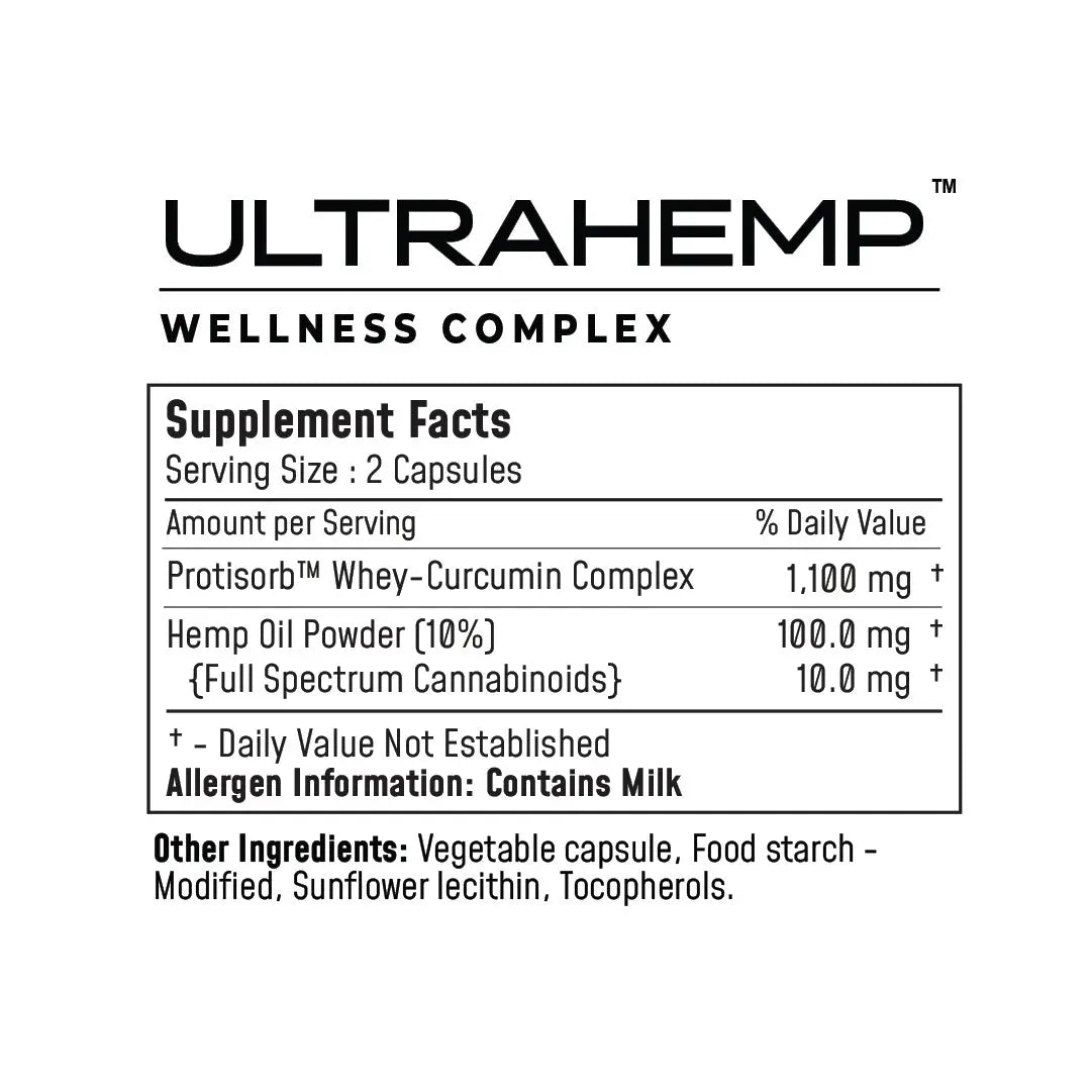 UltraHemp™ Mobility & Cellular Support (Curcumin + Full Spectrum Cannabinoid) Ultra Botanica