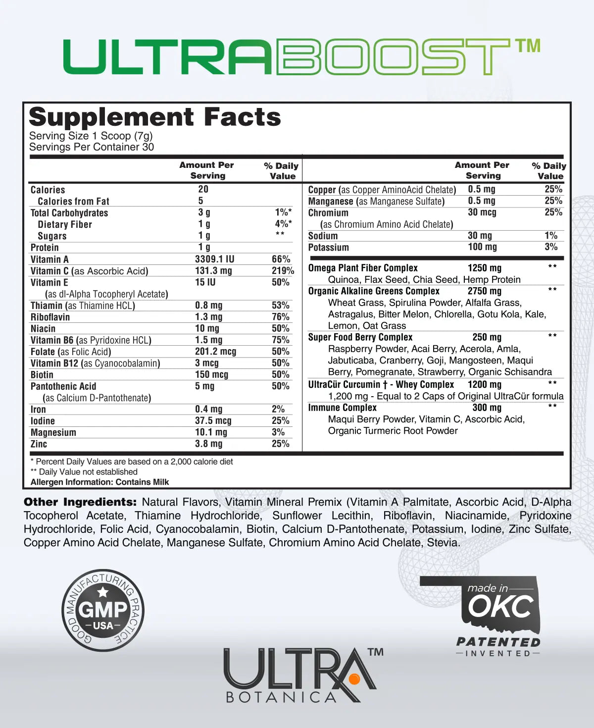 UltraBoost™ Alkalizing Superfood Drink Mix Ultra Botanica