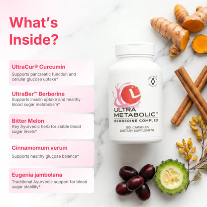 UltraMetabolic™ Blood Sugar Support (Curcumin + Berberine) Ultra Botanica
