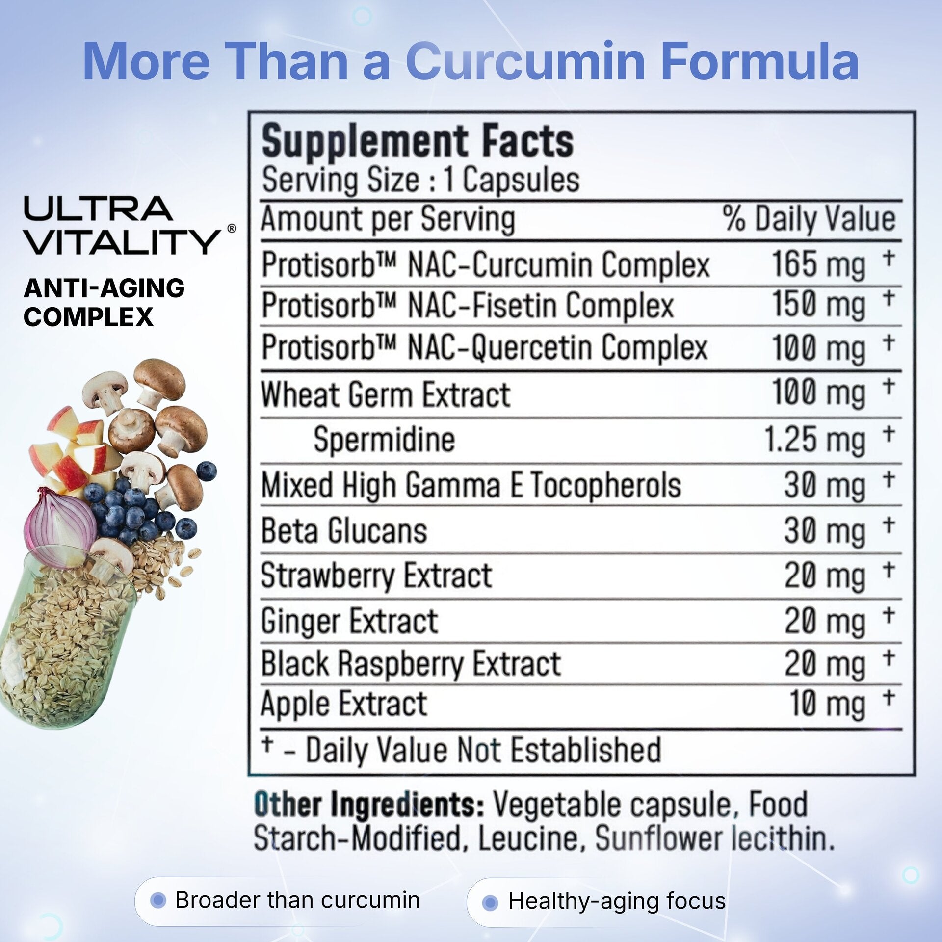 UltraVitality™ Cell Clearing (Curcumin + Fisetin + Quercetin + Strawberry + Beta-Glucans) Ultra Botanica