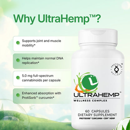 UltraHemp™ Mobility & Cellular Support (Curcumin + Full Spectrum Cannabinoid) Ultra Botanica