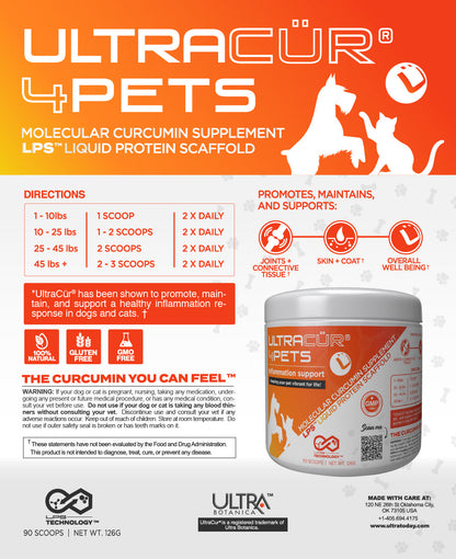 UltraCur® 4Pets™ - Curcumin for Dogs and Cats!